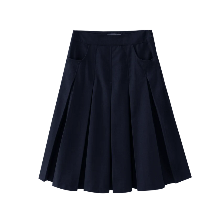 skirt classic pleated - navy
