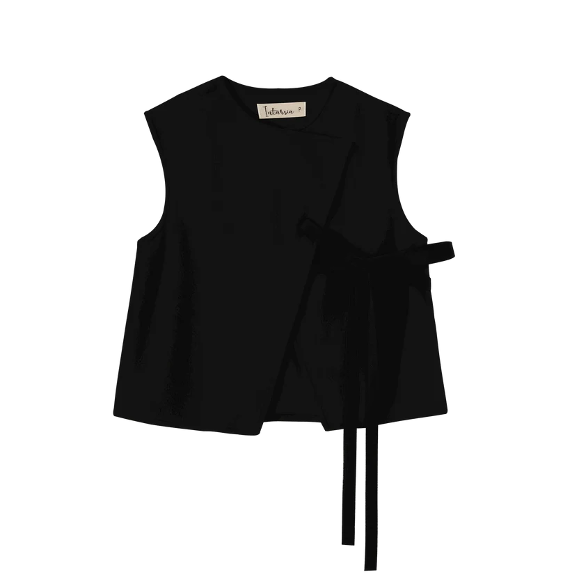 vest wrap style - black