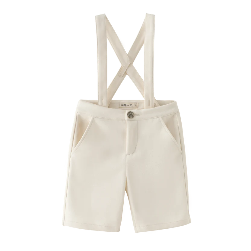 shorts suspender - cream