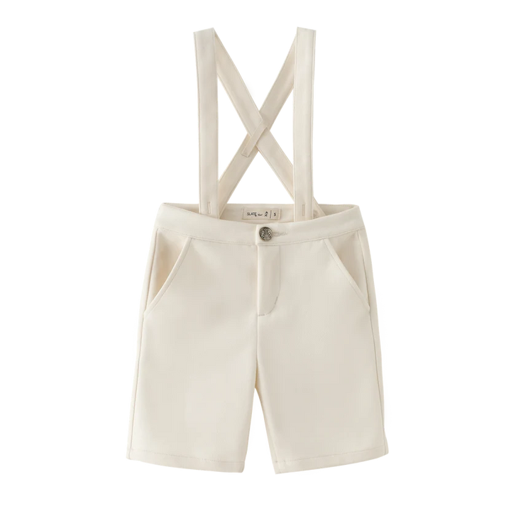 shorts suspender - cream