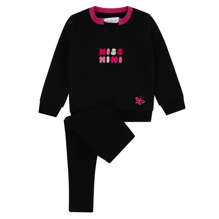pajamas branded balloon - black/pink