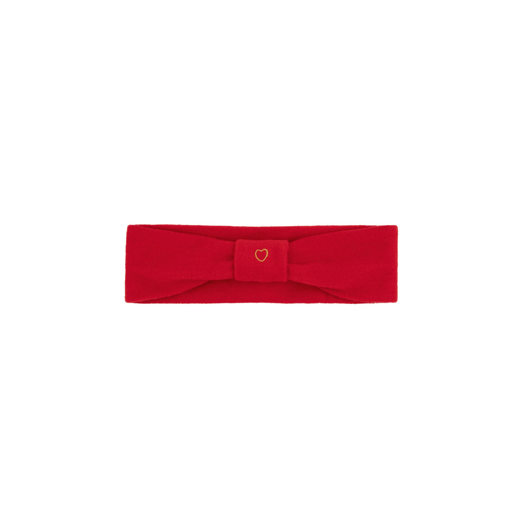baby band little heart wide - red
