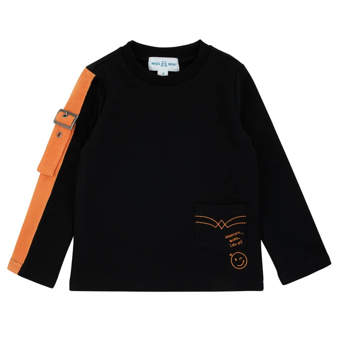 top l/s bold cord - orange