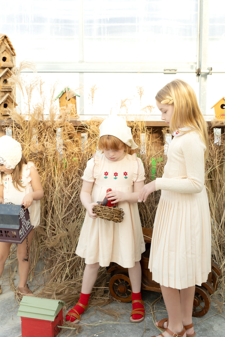 skirt pleated - peach