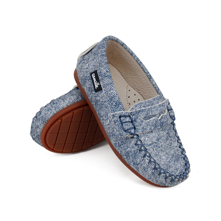 shoes stella loafer - faded blue denim