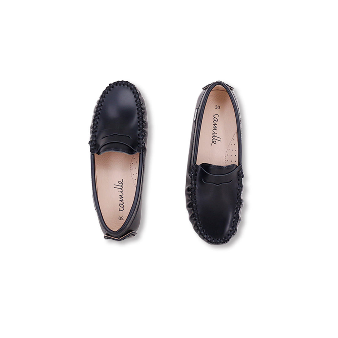 shoes classic penny loafer - black