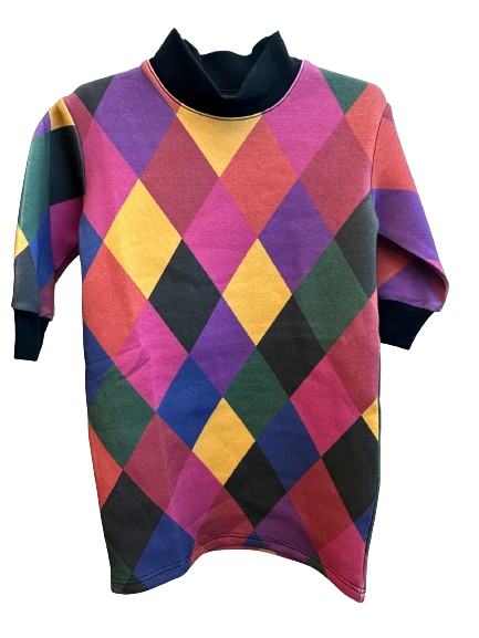 dress argyle printed sweat - multi