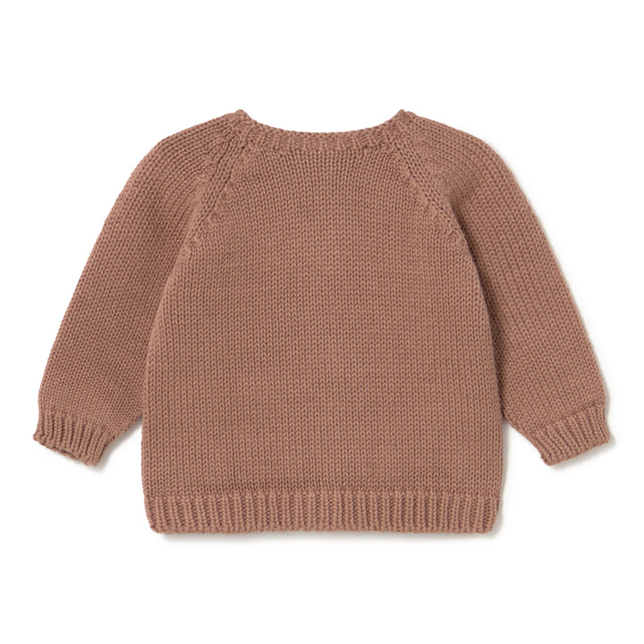 set knit knit cardigan and leggings with bonnet and socks - bloom