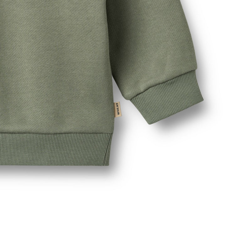 top l/s mini logo sweatshirt - dusty green
