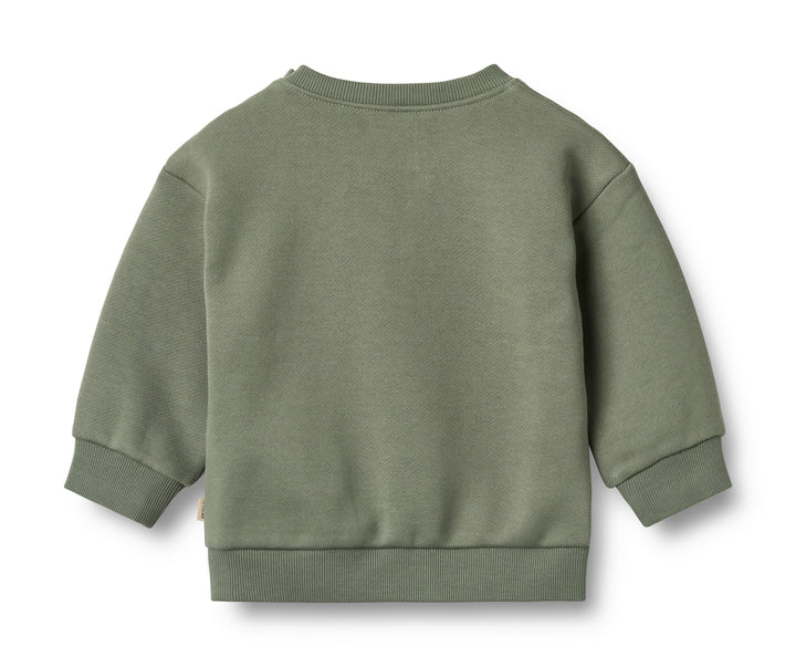 top l/s mini logo sweatshirt - dusty green
