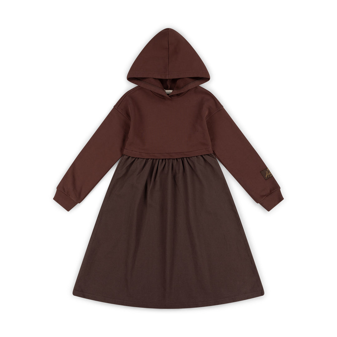 dress off duty hooded - berry denim