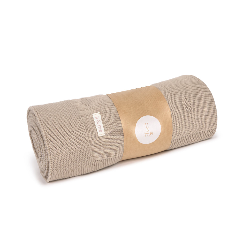 blanket dotted knit - cream