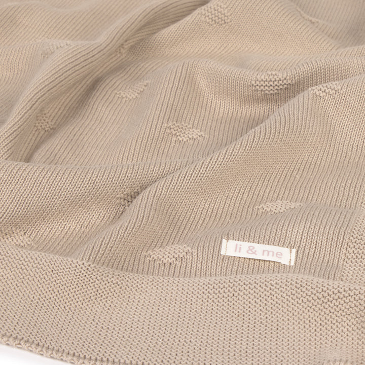 blanket dotted knit - cream