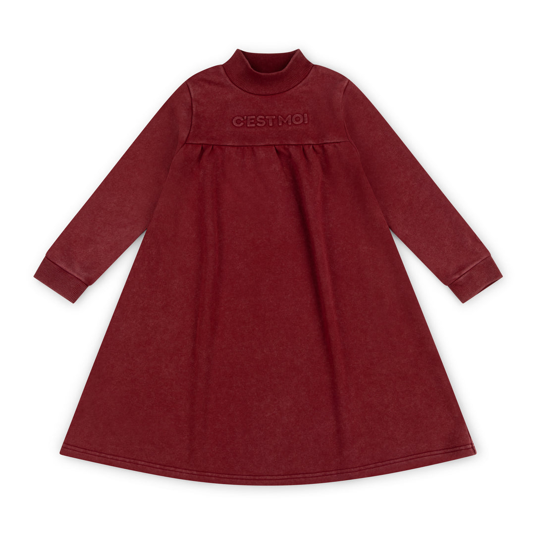 dress cest moi high cut - cherry