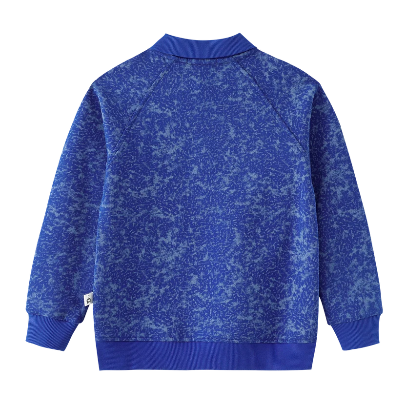 polo l/s washed - royal blue