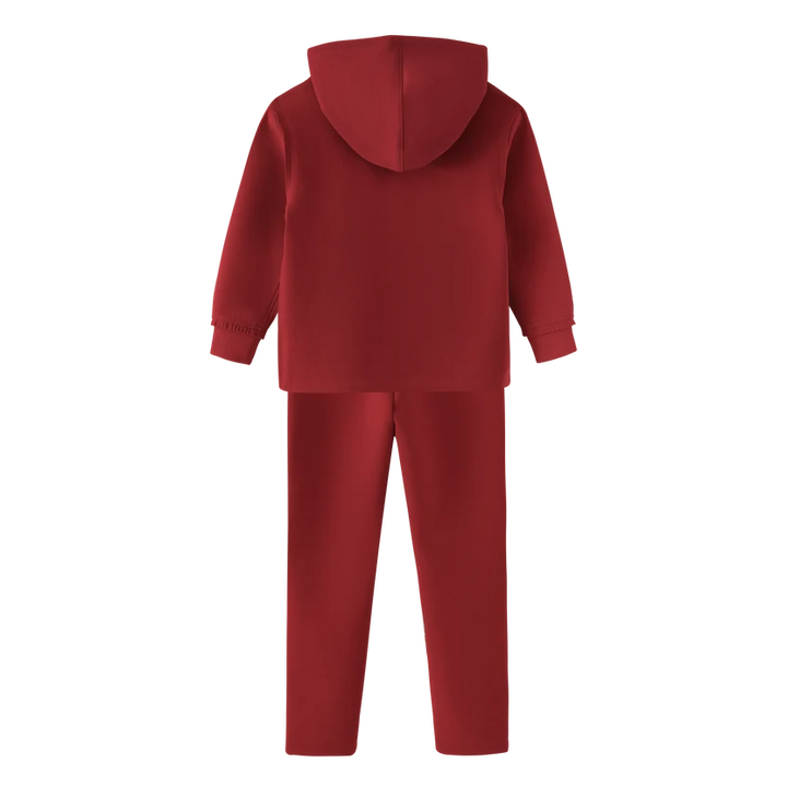 set outfit washed tracksuit - burgundy