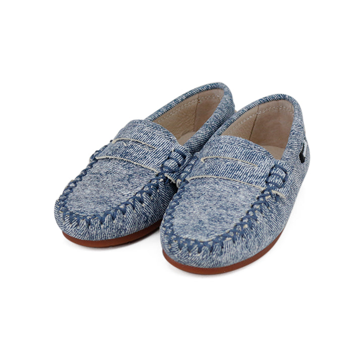 shoes stella loafer - faded blue denim