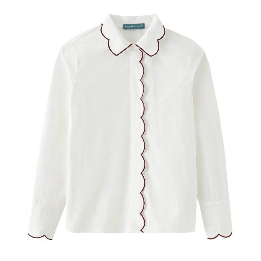 shirt l/s classic - burgundy
