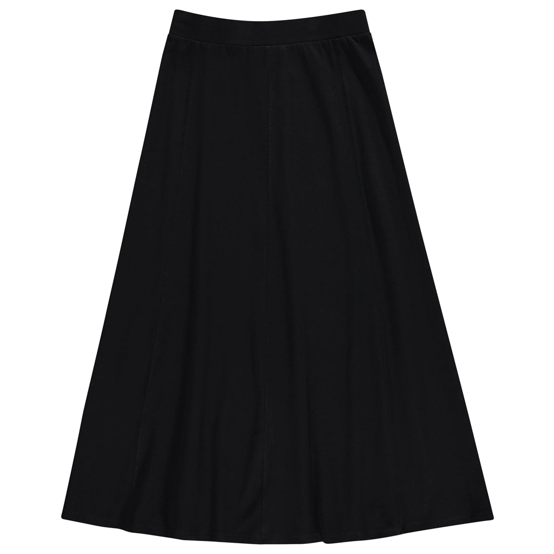 skirt maxi a-line - black