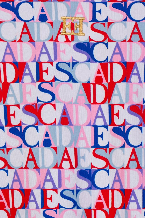 dress logo printed with flutter sleeves - bright white-001