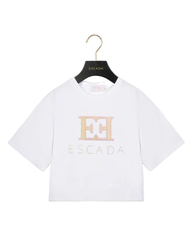 tee s/s embroidered logo - white-100
