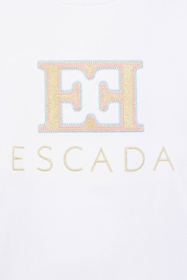 tee s/s embroidered logo - white-100