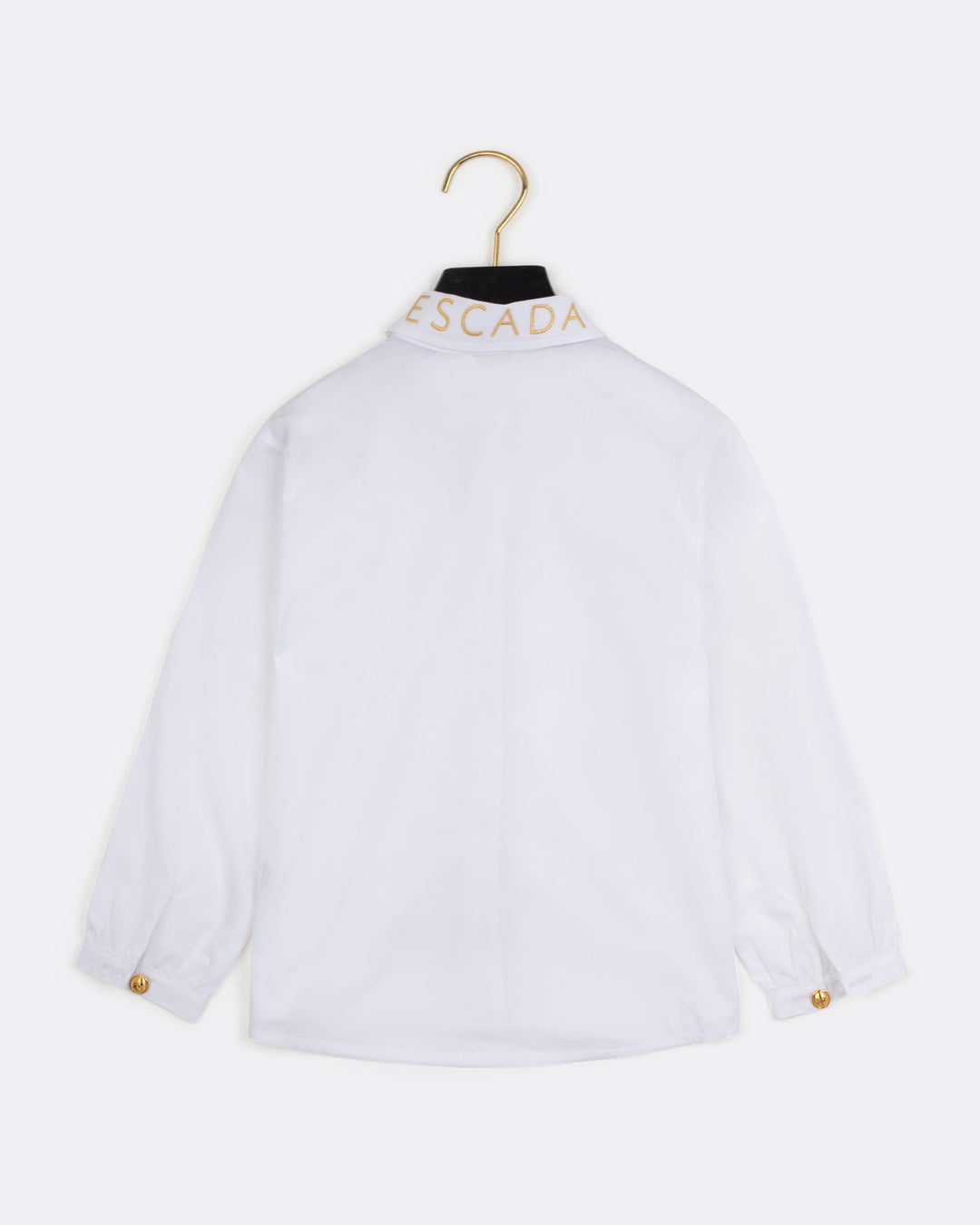 shirt l/s gold detail - bright white-001