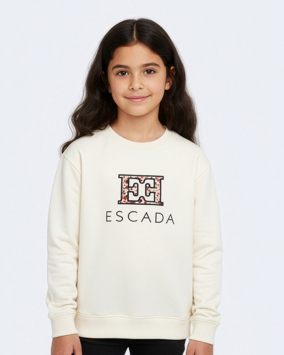top l/s design logo sweatshirt - lambs wool-302