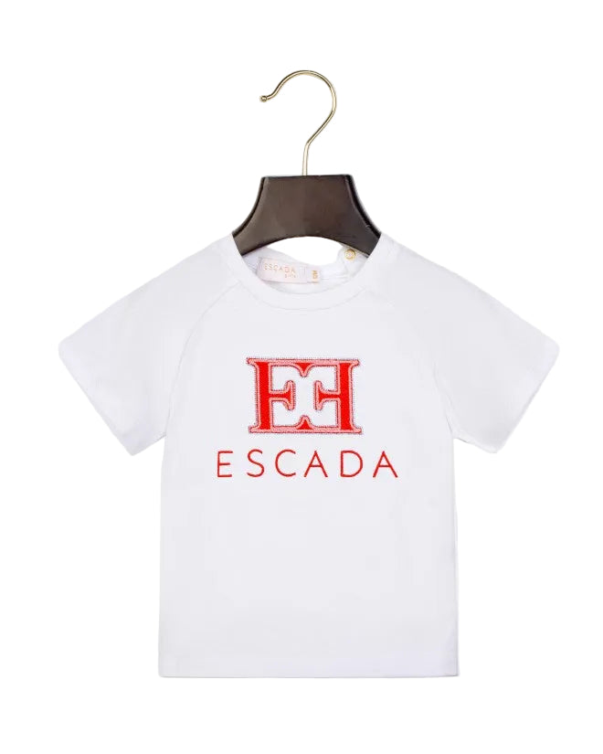 tee s/s embroidered logo - white-100