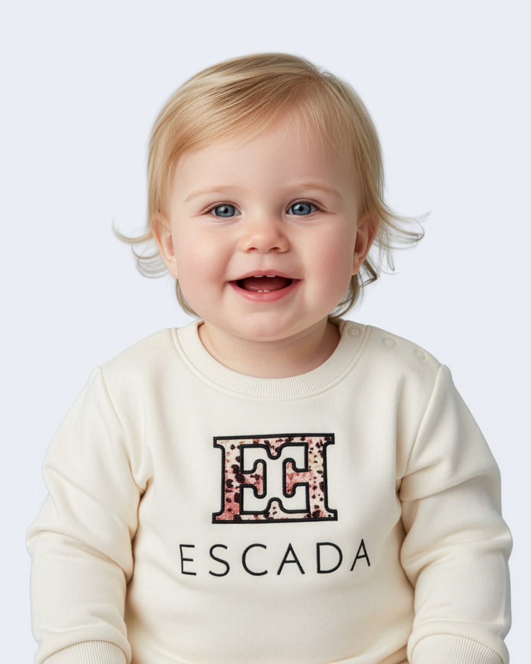 top l/s design logo sweatshirt - lambs wool-302