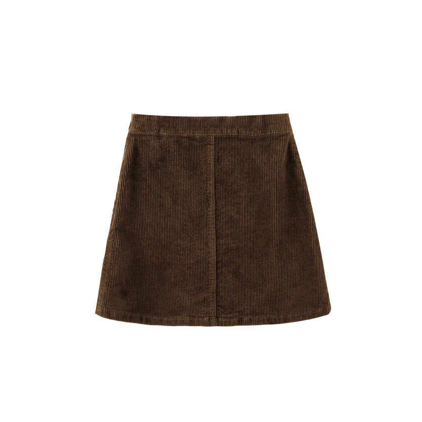 skirt corduroy - brown