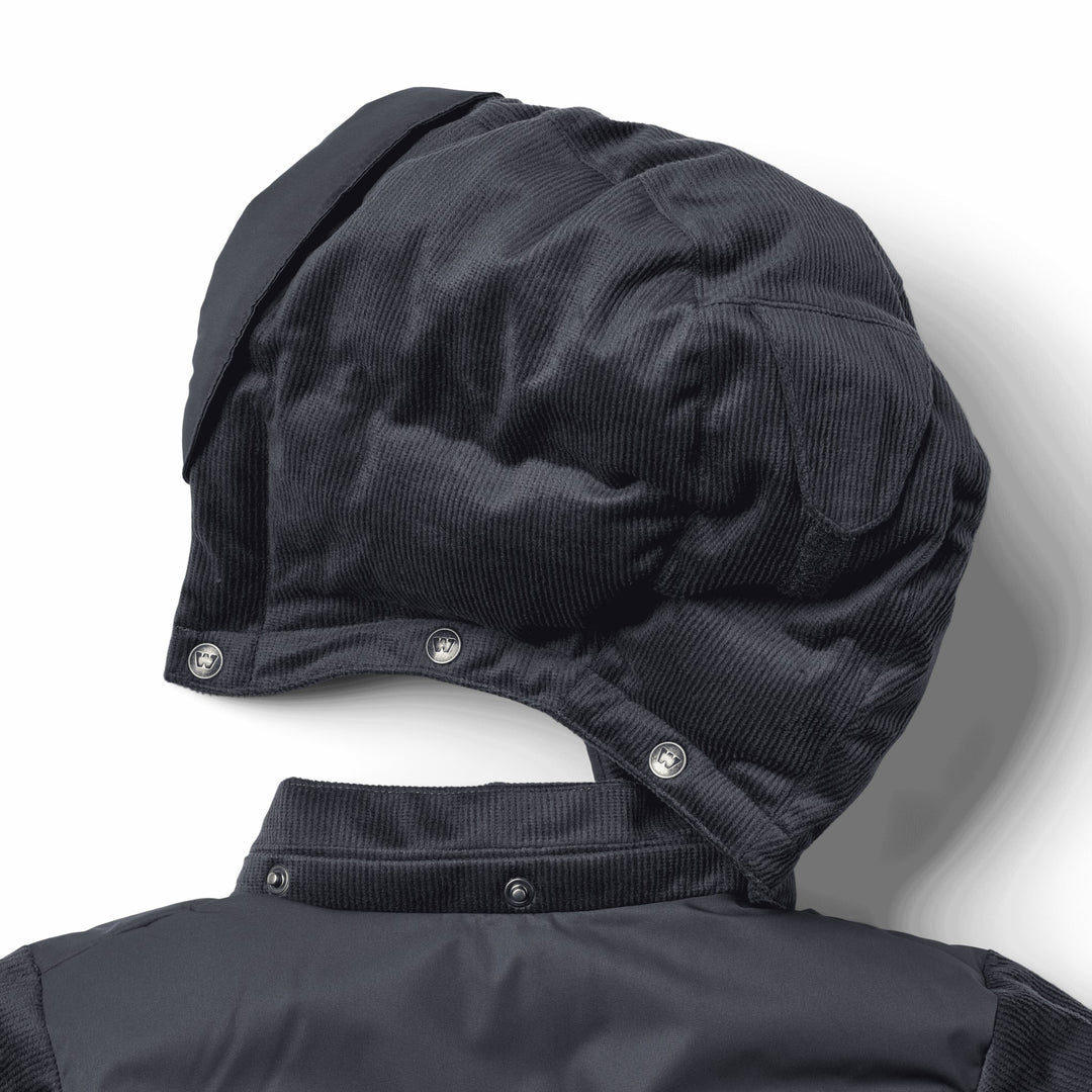 coat corduroy puffer - navy