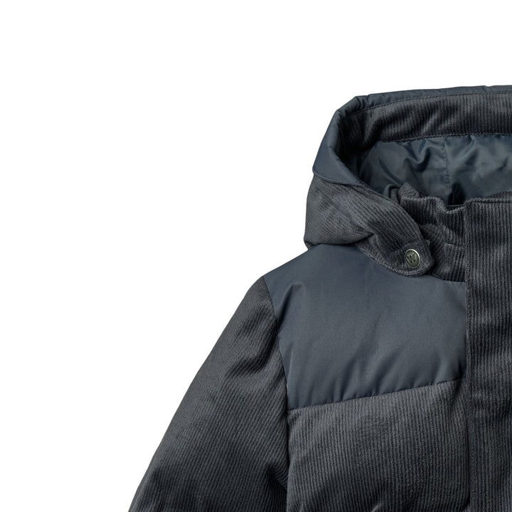 coat corduroy puffer - navy