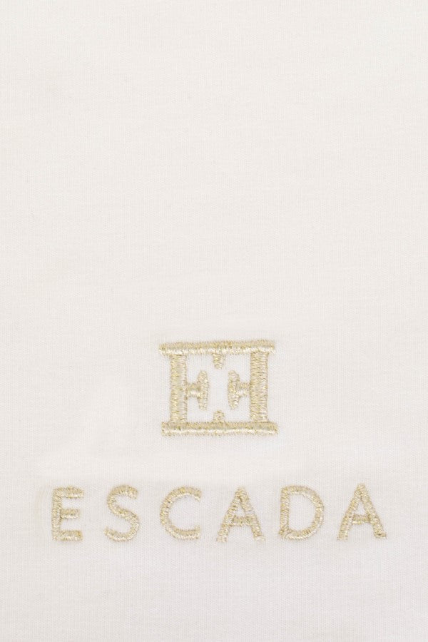bib embroidered logo square - snow white-012
