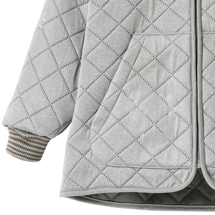 jacket thermo padded bomber style - flint melange