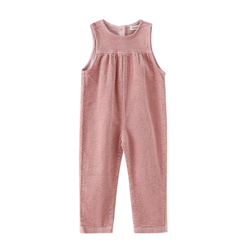 one piece corduroy overall - pink