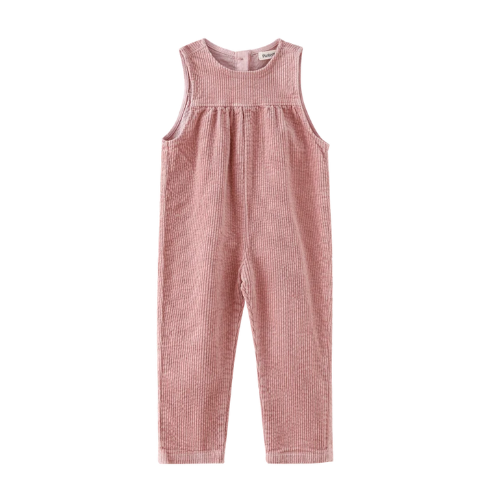 one piece corduroy overall - pink