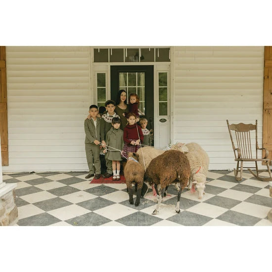 skirt wool pleated - moss green