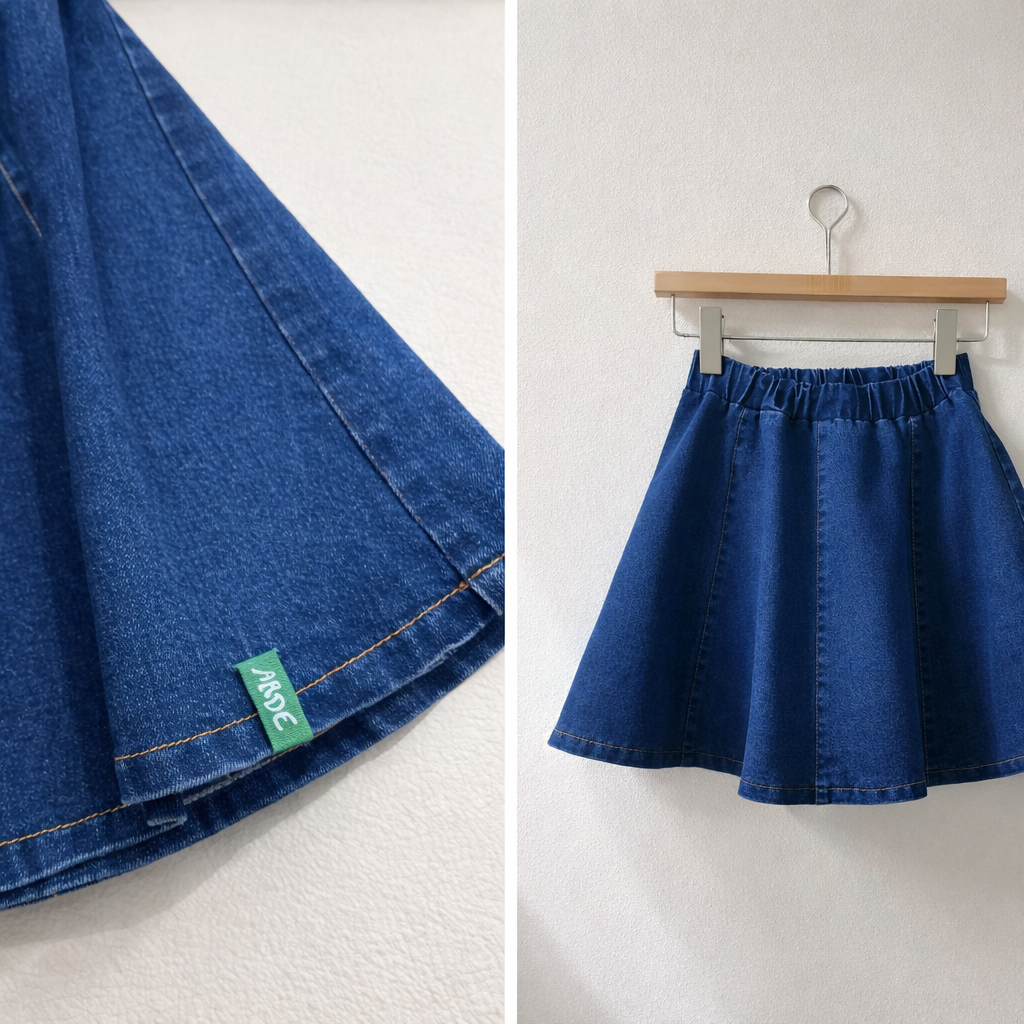 skirt denim circle - denim
