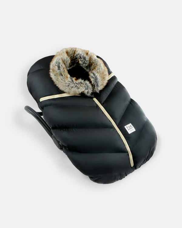 car seat liner cocoon  - tundra-blk faux fur