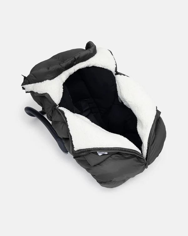 car seat cocoon plush lining - black oslo