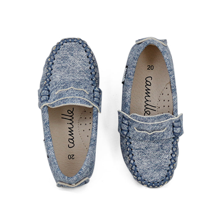 shoes stella loafer - faded blue denim