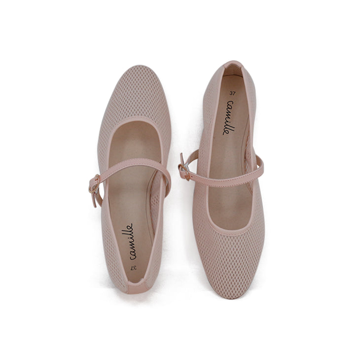 shoes mesh mary janes - pink