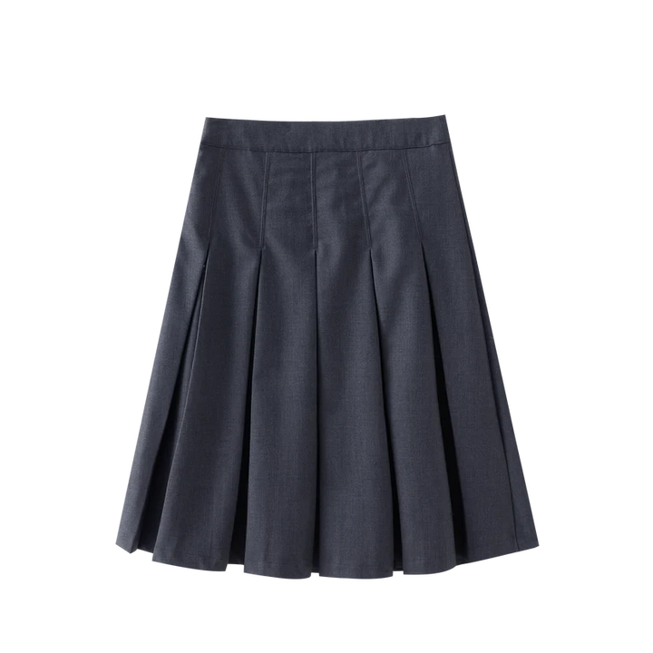 skirt classic pleated - grey