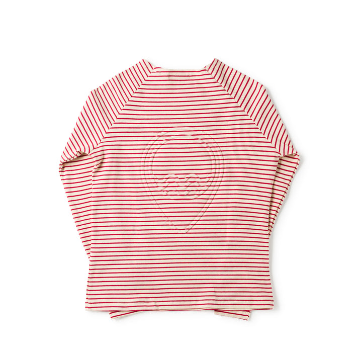 tee 3/4 stripe - cherry