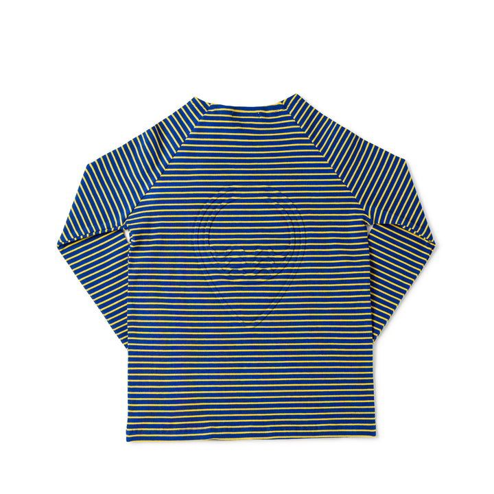 tee 3/4 stripe - electric blue/yellow