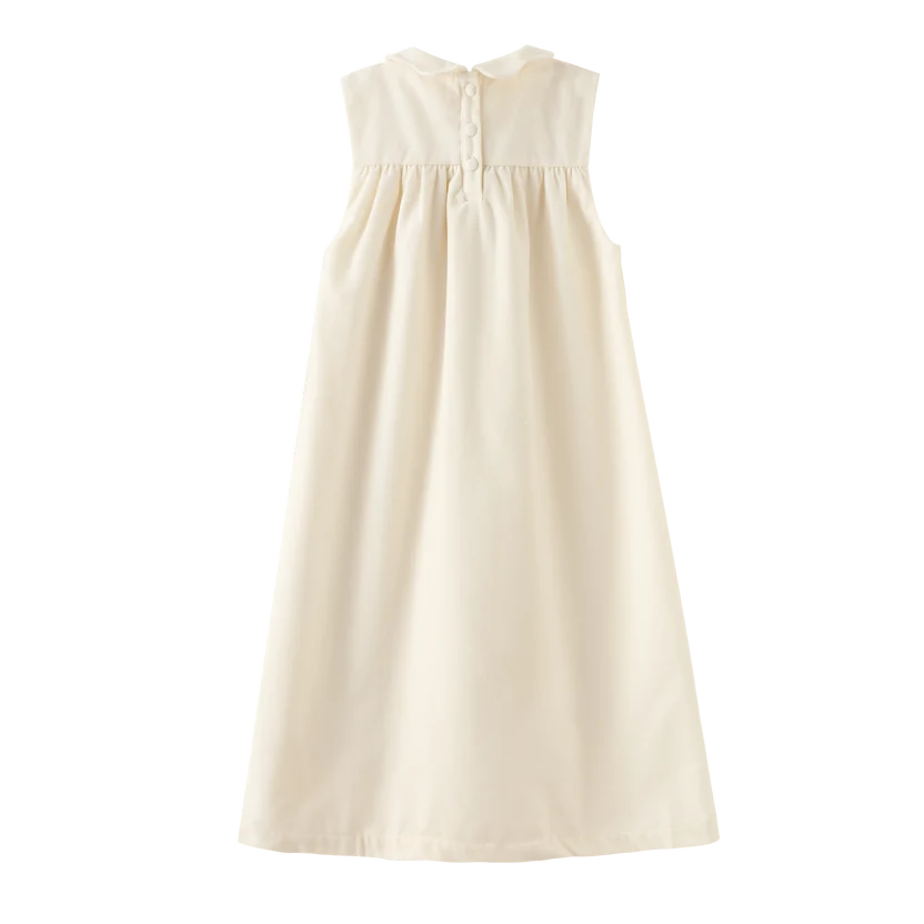 dress midi high waisted jumper - cream