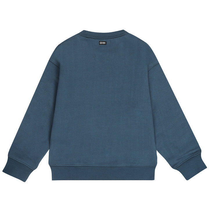 top l/s label sweatshirt - blue wing teal