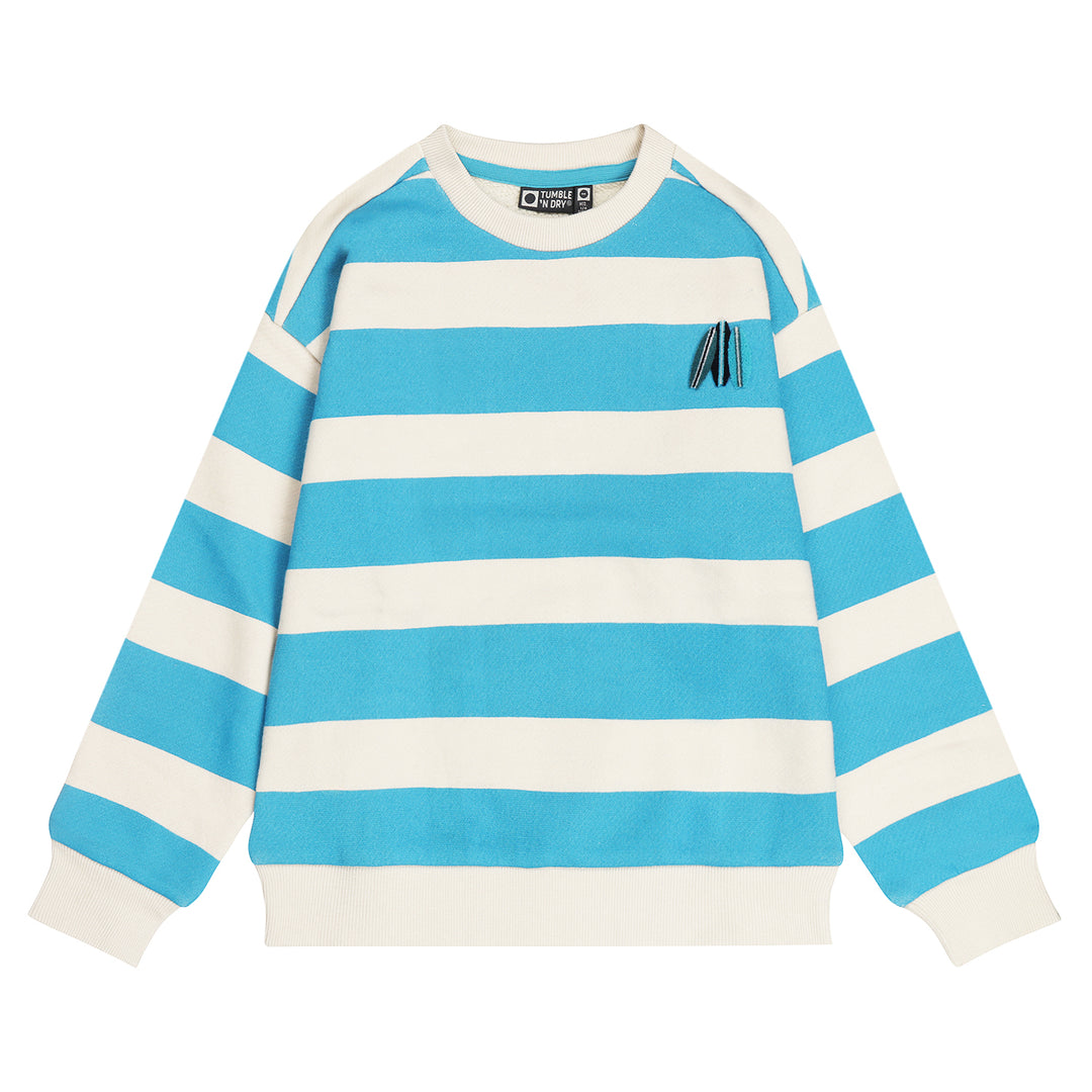 top l/s striped surf sweatshirt - sandshell