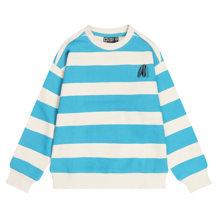 top l/s striped surf sweatshirt - sandshell